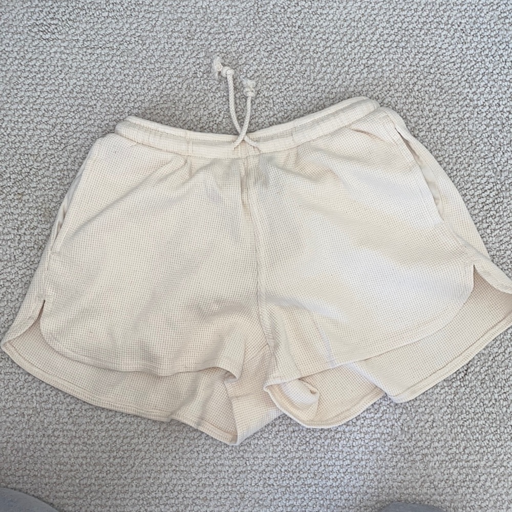 Brandy Melville White waffle pants
